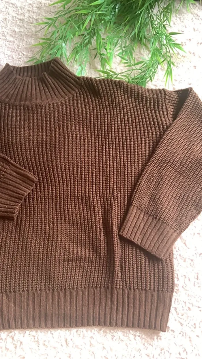 Pull marron - photo numéro 3