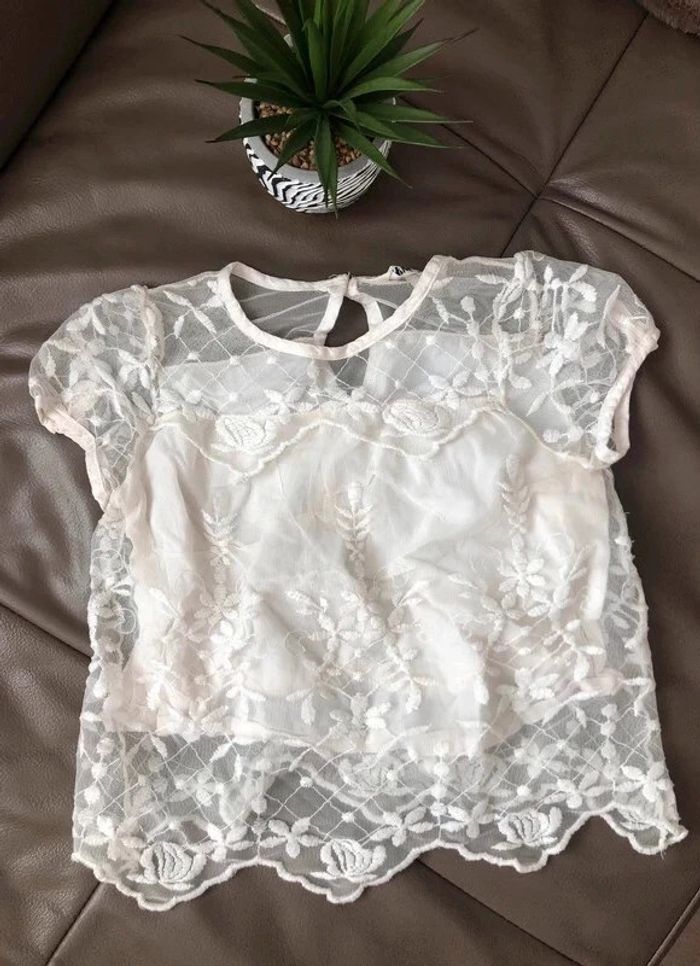 Tee-shirt ivoire H&M - photo numéro 4