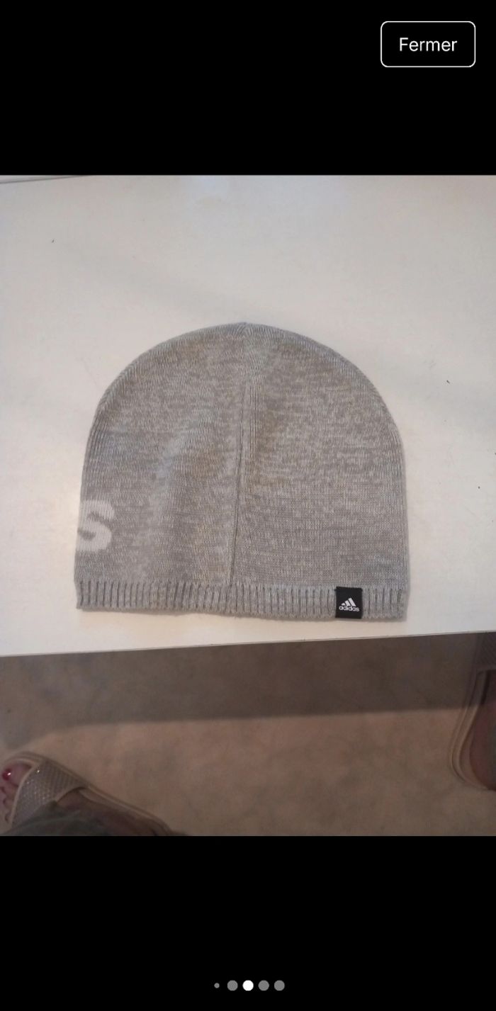 Bonnet Adidas Gris Neuf (Sans Étiquettes) - Style Sportif Décontracté - photo numéro 10