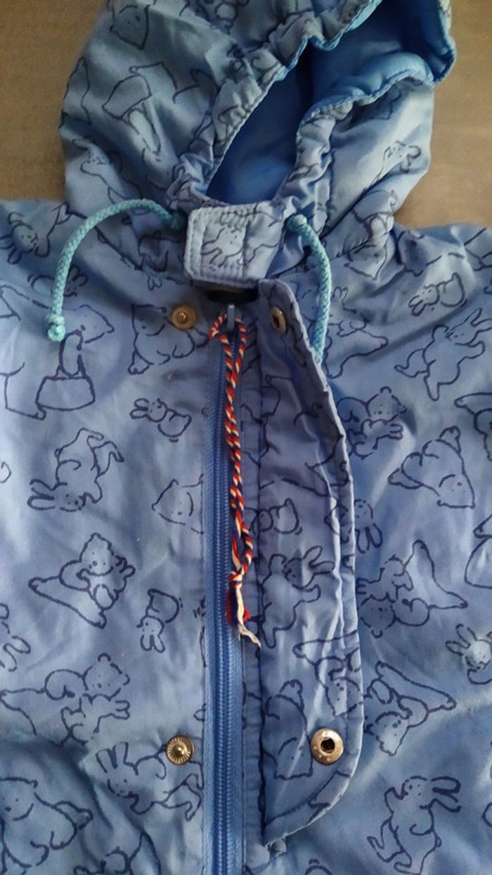 Combinaison bébé bleu oursons 1 mois - photo numéro 3