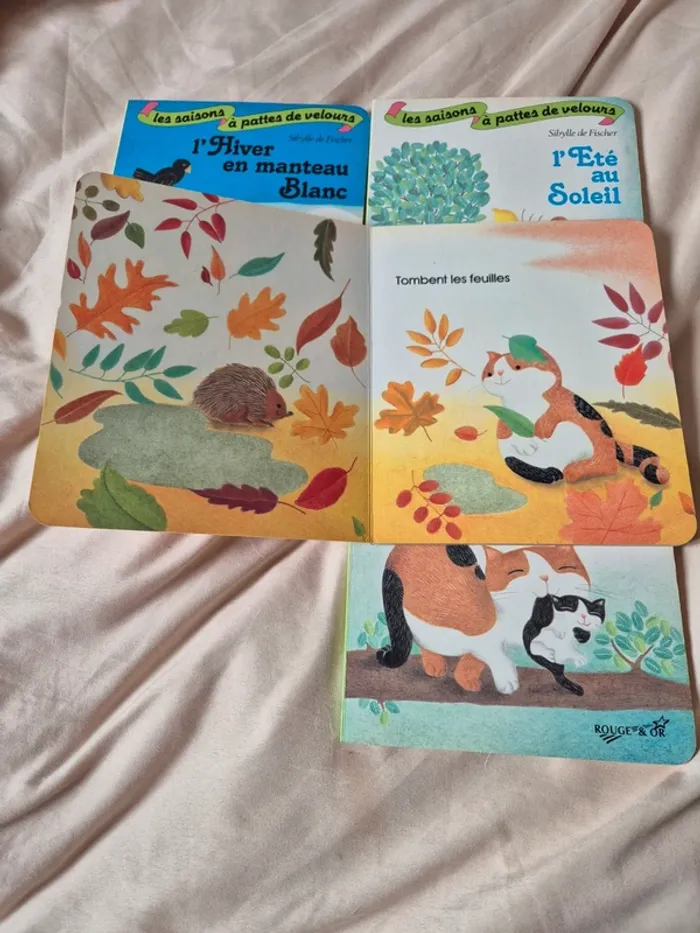 4 livres " les saisons à pattes de velours" de Sibylle de Fischer - photo numéro 3