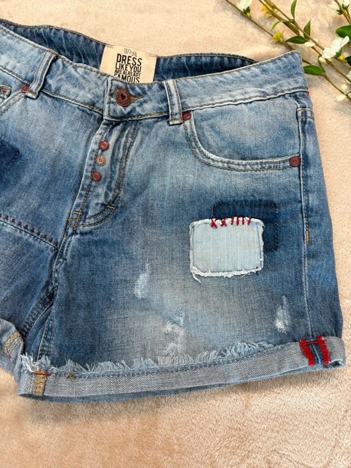 Short en jean femme M - photo numéro 3