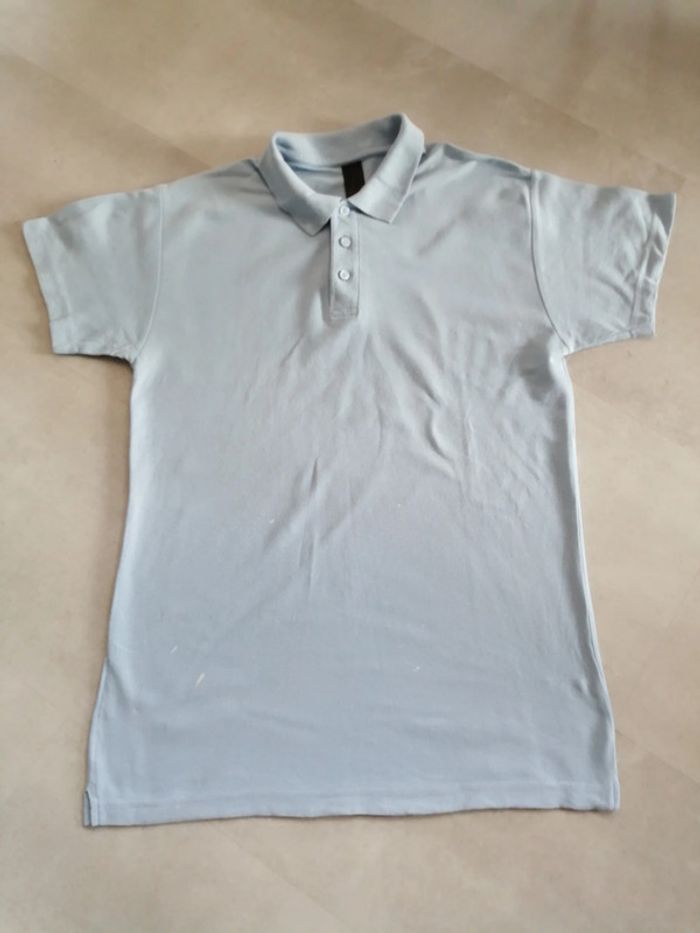 polo bleu ciel taille L
