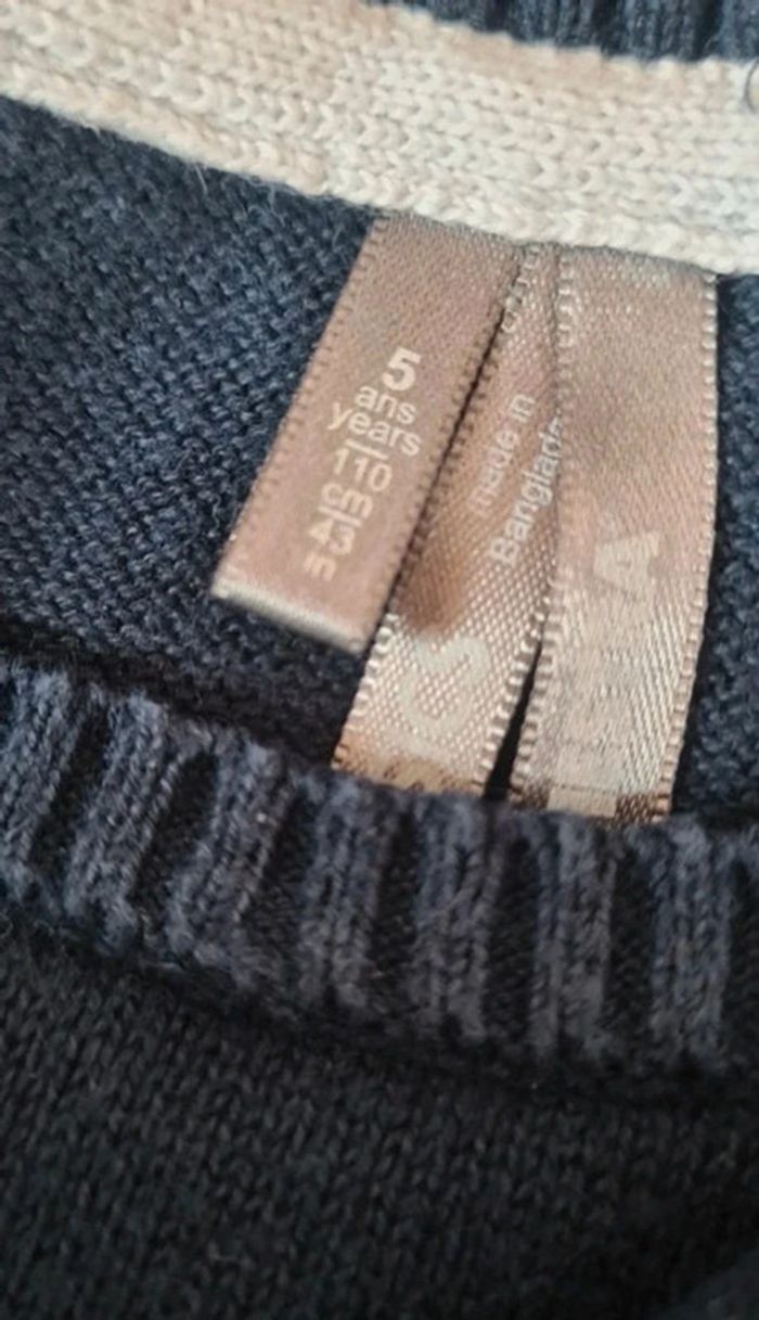 Pull "zèbre" 5A orc - photo numéro 4