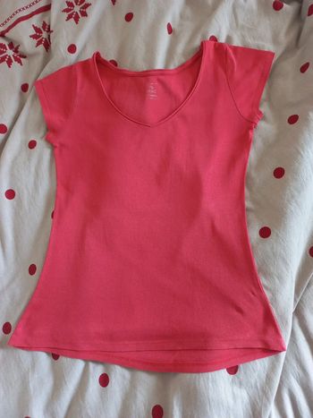 Tee-shirt rouge Camaïeu S