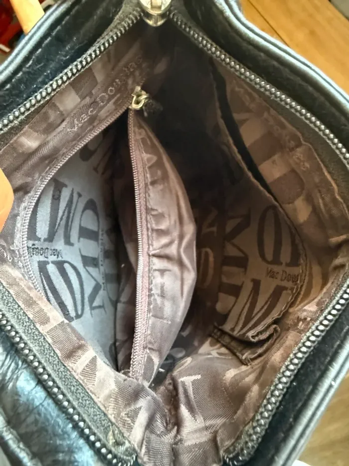 Sac à main Mac Douglas cuir noir - photo numéro 3