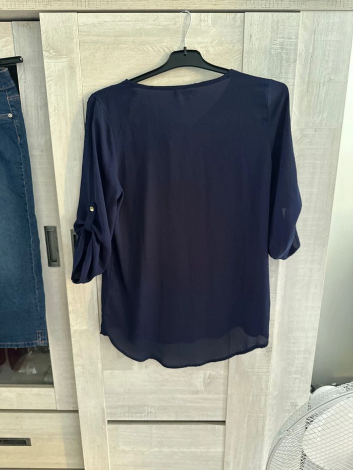 Blouse bleue marine taille 36 - photo numéro 2