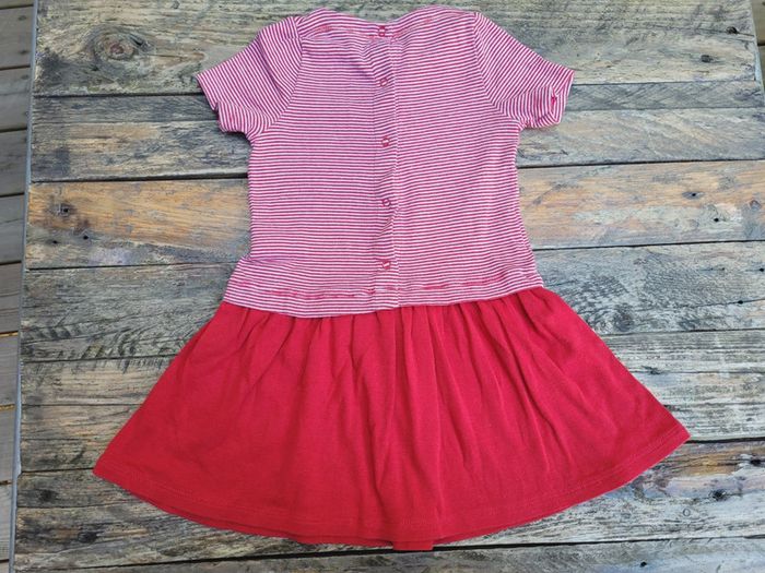 Superbe robe mariniere Petit Bateau 🚢 rouge et blanche 24 mois 2 ans - photo numéro 4