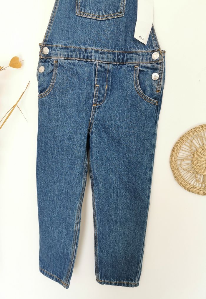 Salopette jean brut tendance à volants Mango 4/5 Ans - photo numéro 4