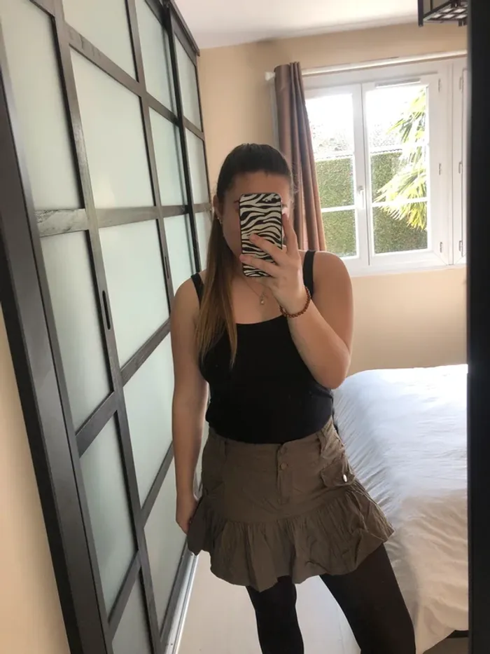 jupe kaki femme taille 38 M - photo numéro 3