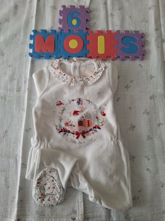 Lot de 3 grenouillères bébé fille - photo numéro 2