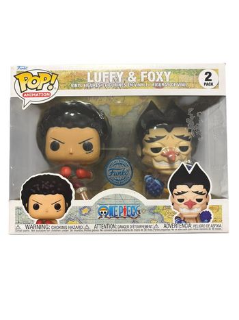 Coffret 2 Funko Pop OnePiece Luffy et Foxy Spécial Édition neuf