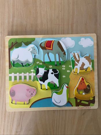 Puzzle en bois animaux