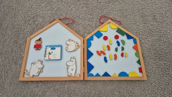 Jeu les moomin Geo house magnetic shapes & idea book - photo numéro 3
