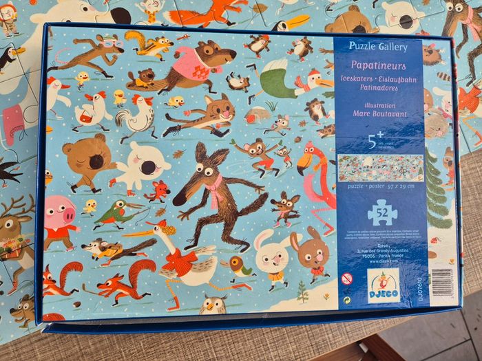 Puzzle Djeco Papatineurs 5+ grand format en très bon état - photo numéro 4