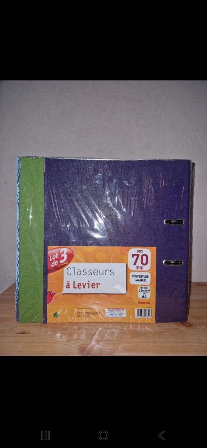 Classeurs à levier
