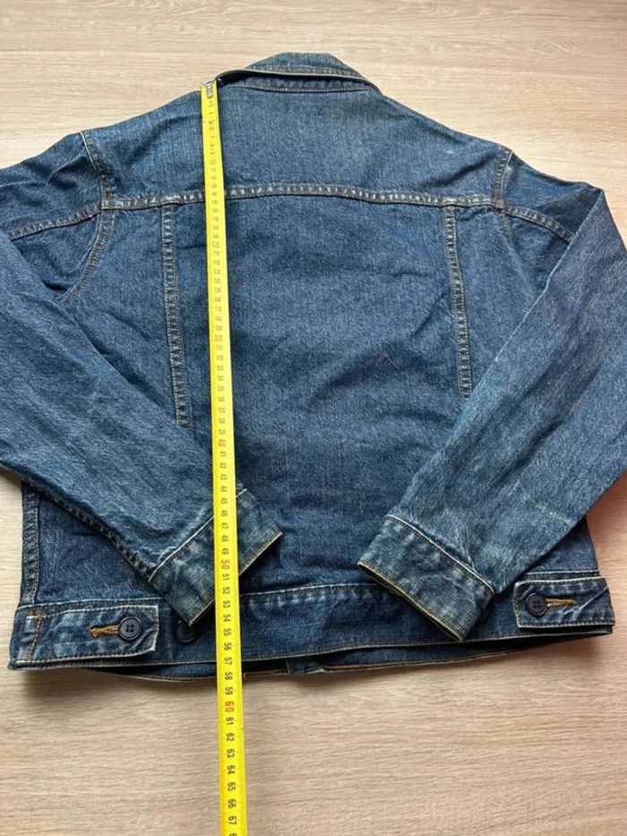 Veste en Jean Vintage Benetton Denim Bleu Brut – Taille M - photo numéro 6