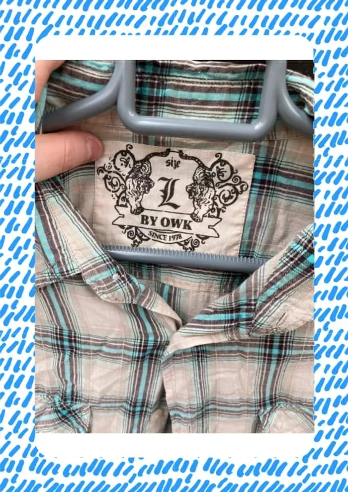 Chemise à carreaux OWK - photo numéro 2