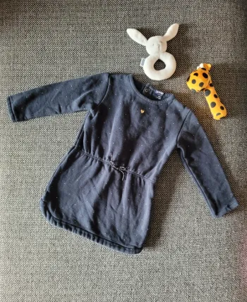 Robe molletonnée manches longues 24 mois