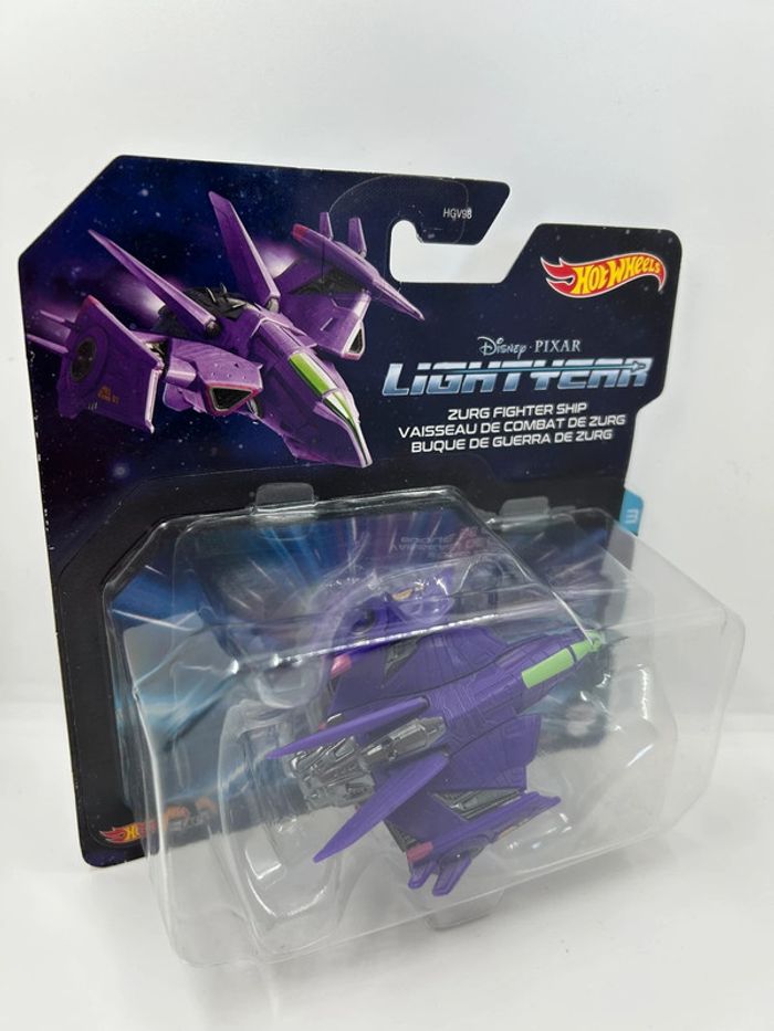 Disney/ Hotwheels Collector Buzz Lightyear Modèle: Zurg Fighter Ship (Neuf sous Blister) - photo numéro 3