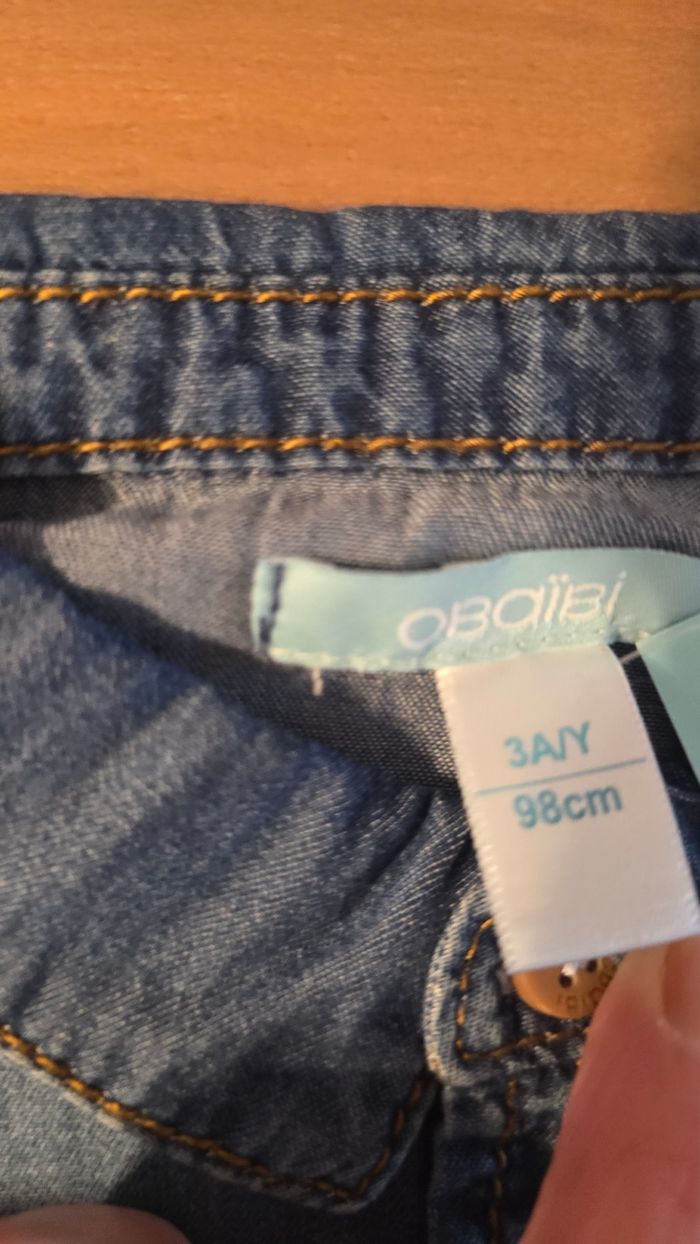 Neuve non portée  🏷 😍🤩 chemise en jeans 3 ans garçon 🤩😍💙 - photo numéro 3