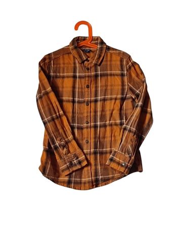 Chemise à carreaux jaune coton 10ans