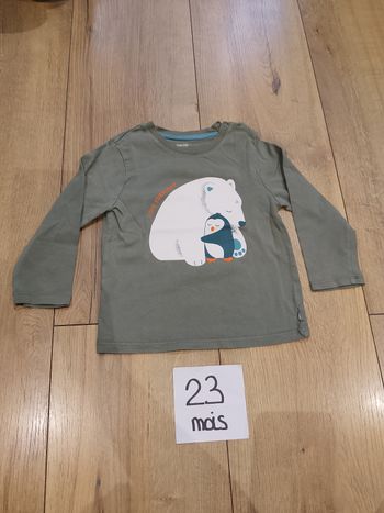 T-shirt manches longues bébé garçon 23 mois obaïbi. 