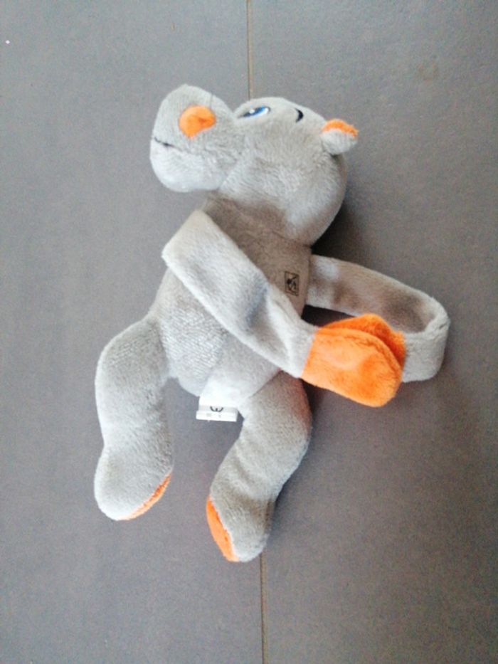 Peluche doudou hippopotame caisse d'épargne - photo numéro 2