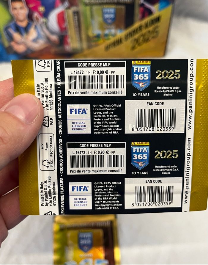 Kit panini foot fifa 365  10 ans - photo numéro 10