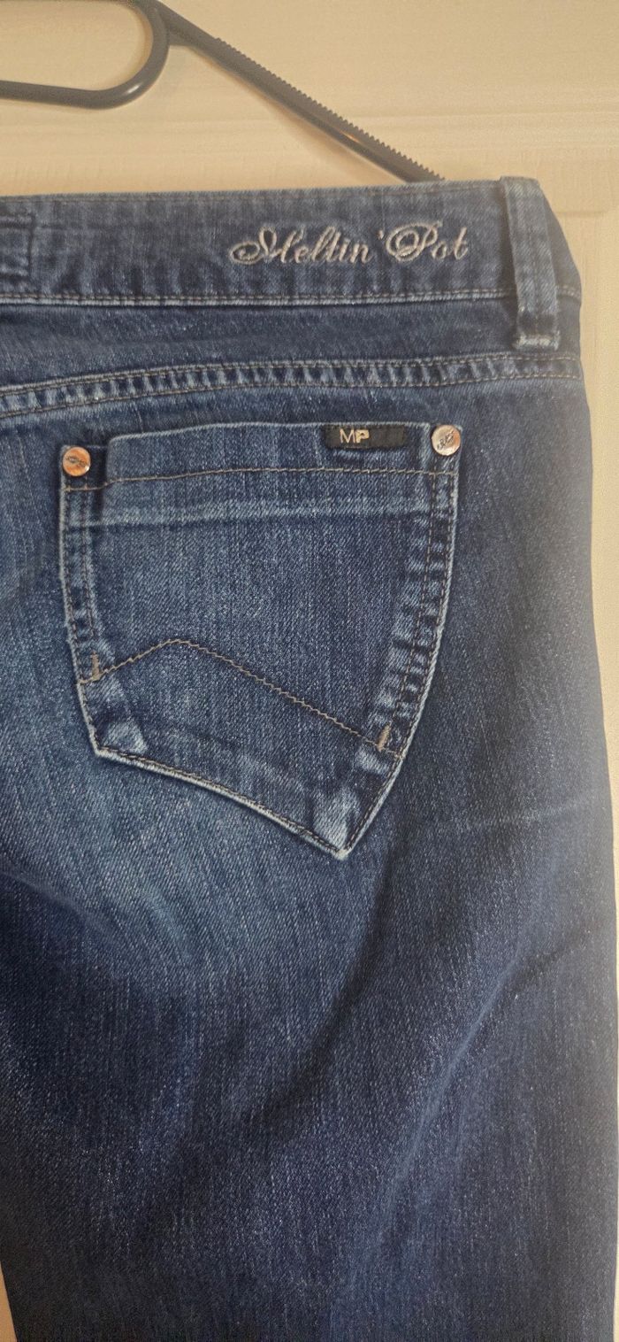 MELTIN'POT MIKA/A W27 L32 – JEAN BLEU FILS ARGENT – MODÈLE RARE - photo numéro 4