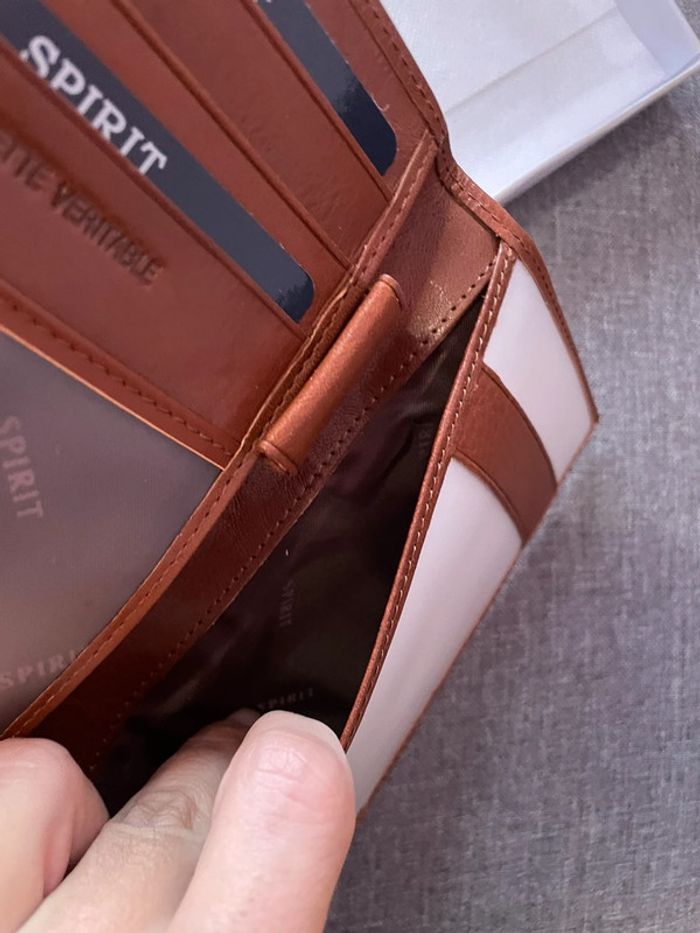 Portefeuille marron neuf en cuir,  Spirit - photo numéro 4