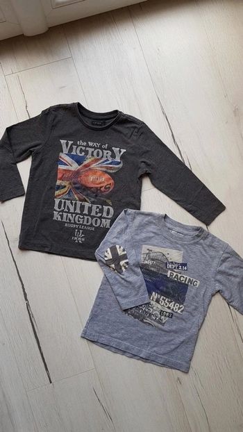 Lot de 2 tee shirts manches longues garçon 3ans ikks