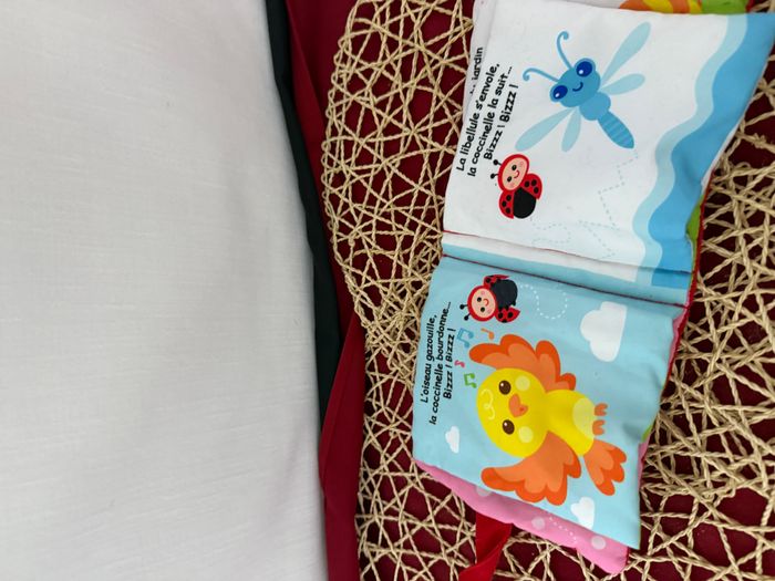 livre tissu coccinelle - photo numéro 3