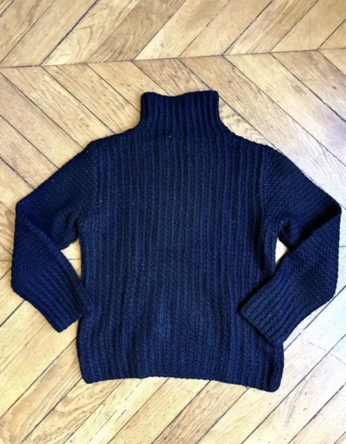 Superbe pull Gerard Darel, 50% laine, taille 3, noir - photo numéro 12