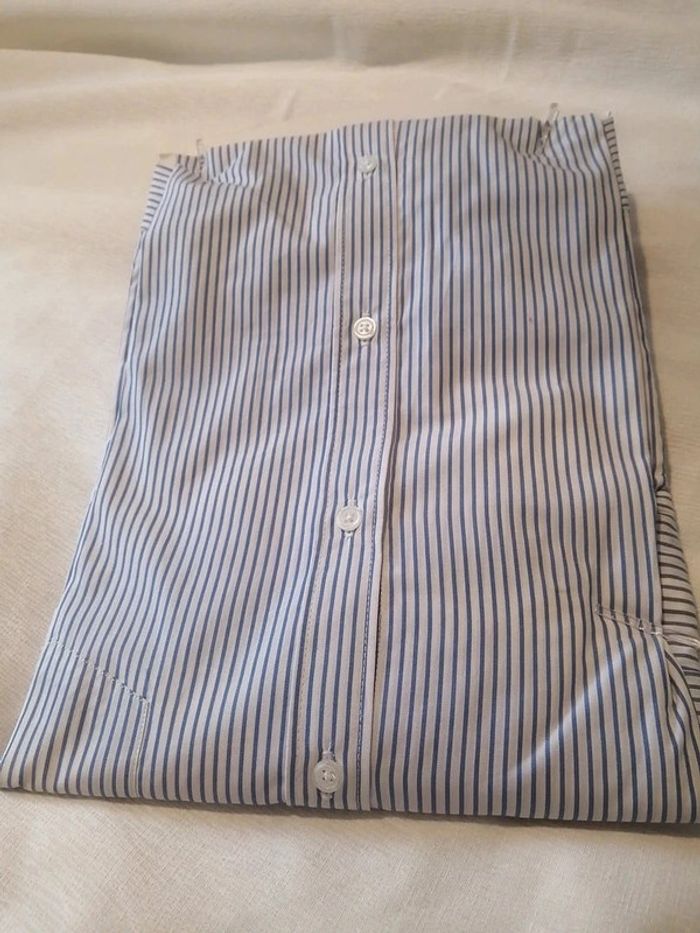 Chemise unies Cyrillus bleu clair taille 42 cm - photo numéro 2