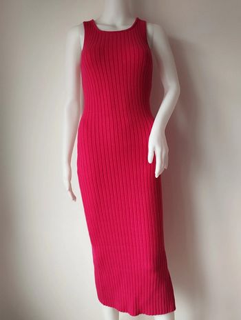 Robe longue pull fendue Morgan fushia taille 38