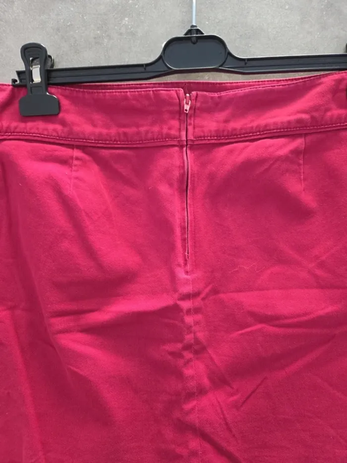 Jupe courte femme été bordeaux TBE taille 44 camaïeu - photo numéro 2