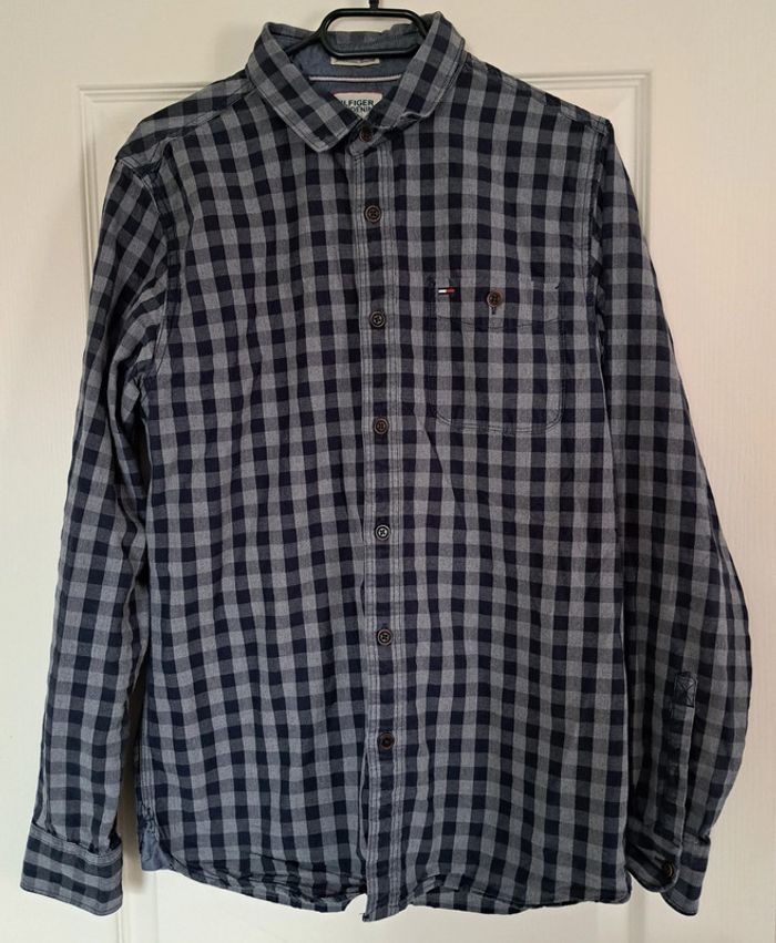 Chemin à carreaux bleue Hilfiger Denim taille M - homme