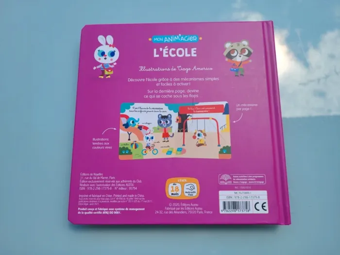 Livre animé à tirettes et roues 🚸 L'école 🎒 - photo numéro 10