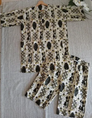 Ensemble à motifs pour Homme Neuf Taille L🌿🌈