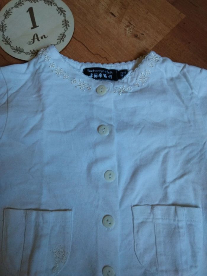 Gilet fin blanc - photo numéro 2