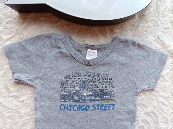 Tee shirt manches courtes Garçon 2 ans Chicago street Absorba 100% coton - photo numéro 3