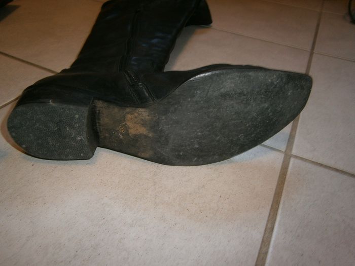 Bottes cavalières en cuir noir P38 - photo numéro 9