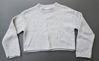 Pull court maille fine 8 ans fille zara