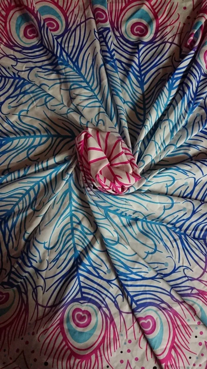 Drap de plage plumes de paon - photo numéro 2
