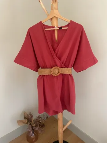 Combinaison short fluide été femme