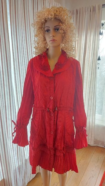 Pardessus rouge, léger FranStyle fr 44 neuf