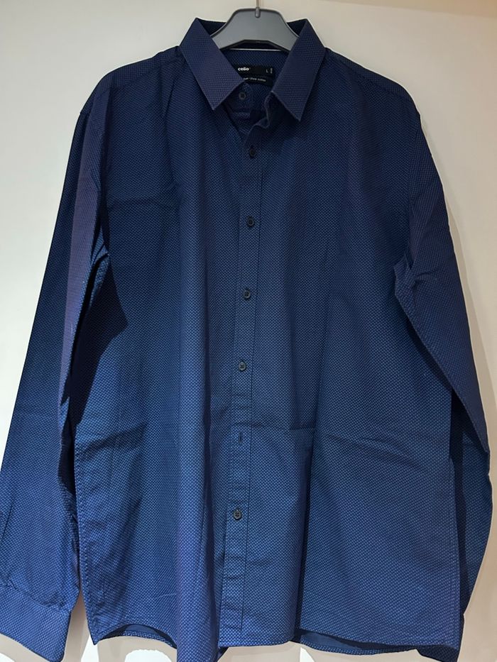 Chemise homme bleue Celio