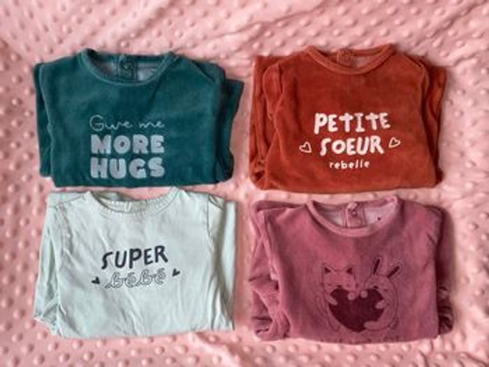 Lot de 4 pyjamas 18 mois (Kiabi et gémo)