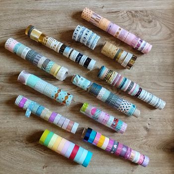 💖 Lot 163 rouleaux 💖 #emyfleury_scrapbooking